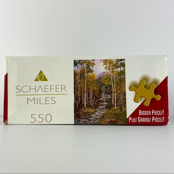 Jigsaw Puzzle 550 Pieces Aspen Cascade 24X18" Roseart by Schaefer Miles NEW - Picture 4 of 9